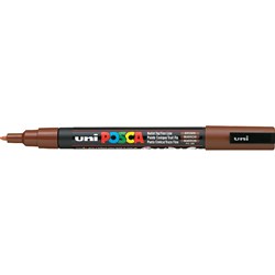 Uni Posca PC-3M Paint Marker Fine 1.3mm Bullet Tip Brown