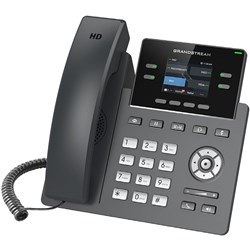 Grandstream GRP2612W 4 Line Inbuilt Wi-Fi Corded Desk IP Phone Grey