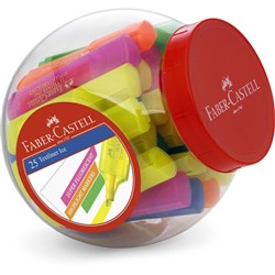 Faber-Castell Textliner 46 Highlighters Chisel 1-5mm Ice Assorted Colours Jar Of 25