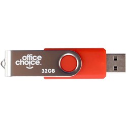 Office Choice USB Drive 2.0 32GB Rotating Silver