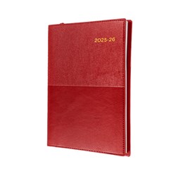 Collins Vanessa Financial Year Diary A4 Week To View Red