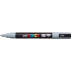 Uni Posca PC-3M Paint Marker Fine 1.3mm Bullet Tip Grey