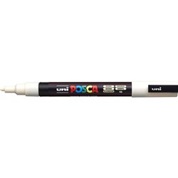 Uni Posca PC-3M Paint Marker Fine 1.3mm Bullet Tip Ivory