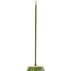 Cleanlink Outdoor Broom With Metal Handle Green