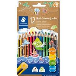 Staedtler Noris Triangular Coloured Pencils Jumbo Assorted Pack of 12