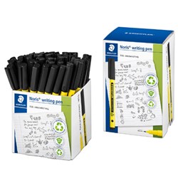 Staedtler Noris 307 Writing Pens Fine 0.6mm Black Cup Of 50
