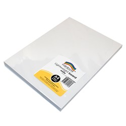Rainbow Light Weight Board A4 250gsm White Pack Of 50 Sheets