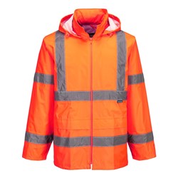 Portwest Hi-Vis Rain Jacket Extra Small Orange