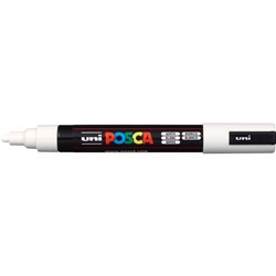 Uni Posca PC-5M Paint Marker Medium 2.5mm Bullet Tip White