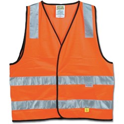 Maxisafe Hi-Vis Day Night Safety Vest Extra Large Orange