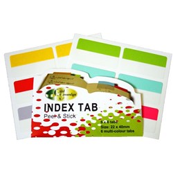 Gold Sovereign Index Tabs Peel & Stick 22x40mm Multi-Coloured Pack of 36 **DISCONTINUED**