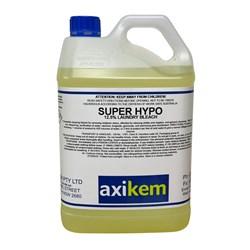 AxiKem Super Hypo Bleach 12.5% (Sodium Hypochlorite) 5L