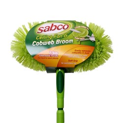 Sabco Premium Cobweb & Ceiling Fan Broom with Extendable Handle